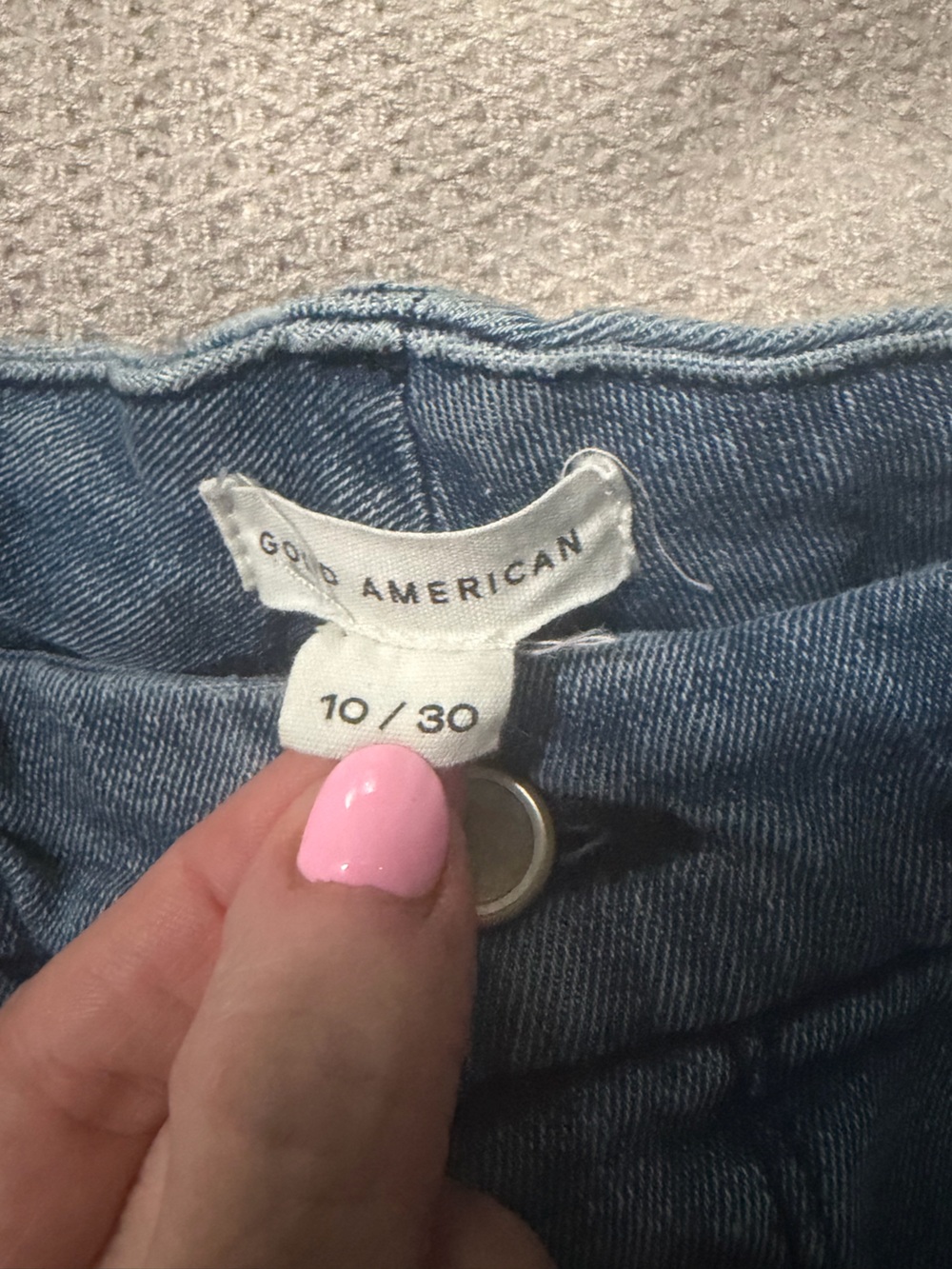 Good American Light Blue High-Rise Women's Jeans